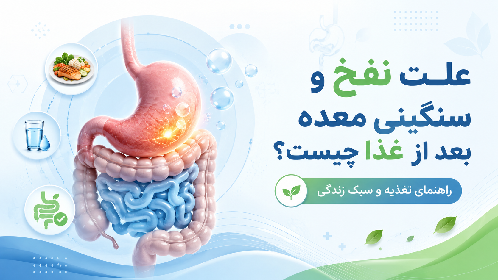 علت نفخ و سنگینی معده بعد از غذا چیست؟